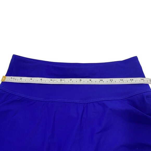 L.L.Bean Shaping swimwear swim skirt royal blue women’s 10R UPF 50+ modest NWT - Picture 9 of 10